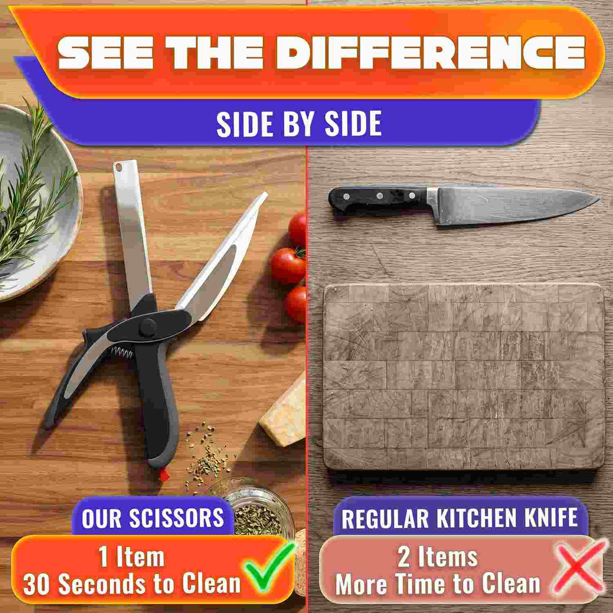 2-in-1 Food Cutter & Cutting Board – Slice, Chop Into Bowl | Buy 1 Get 1 Free