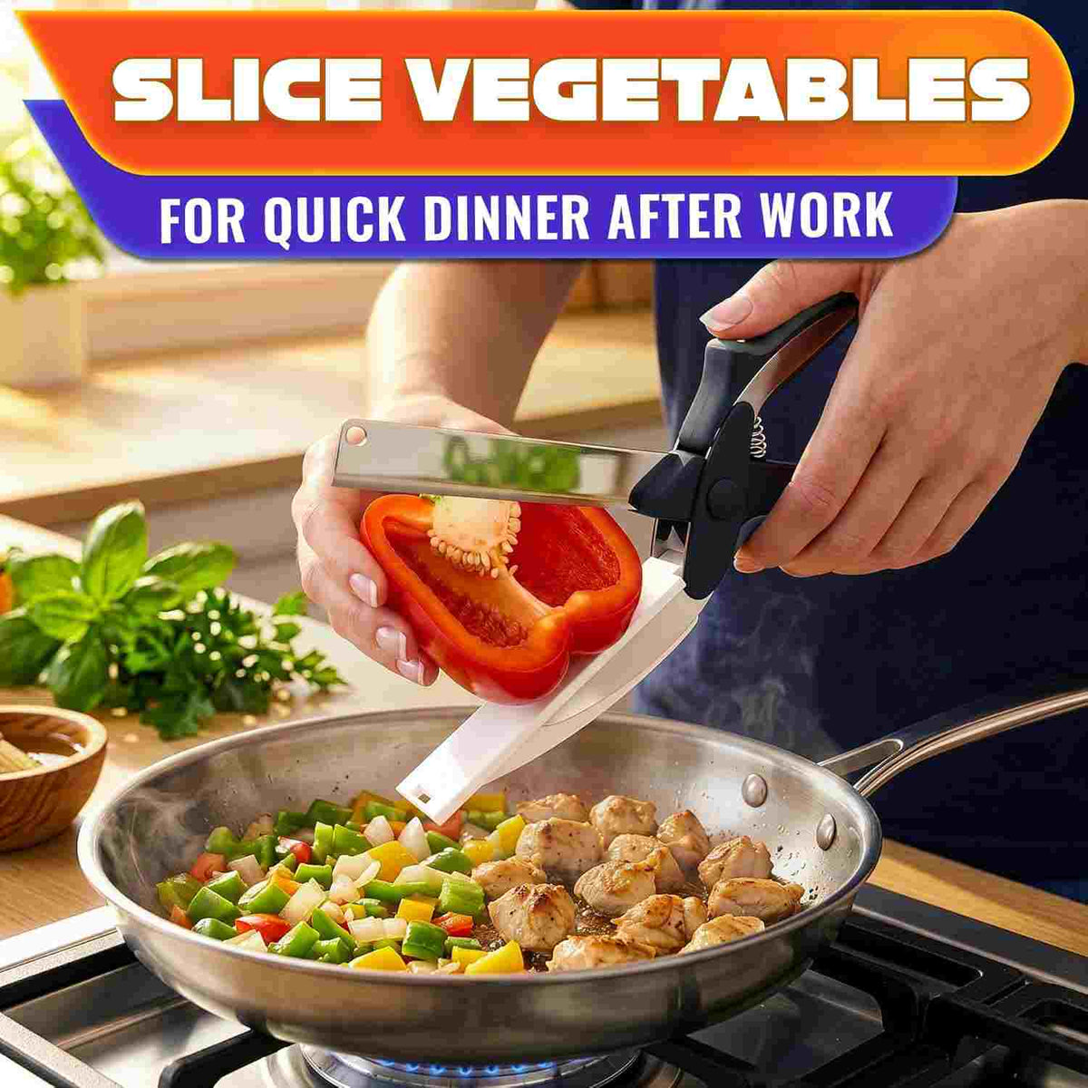2-in-1 Food Cutter & Cutting Board – Slice, Chop Into Bowl | Buy 1 Get 1 Free