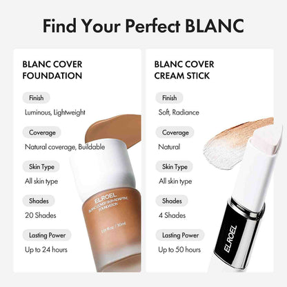 Flawless Color-Changing Foundation Stick with Built-In Brush