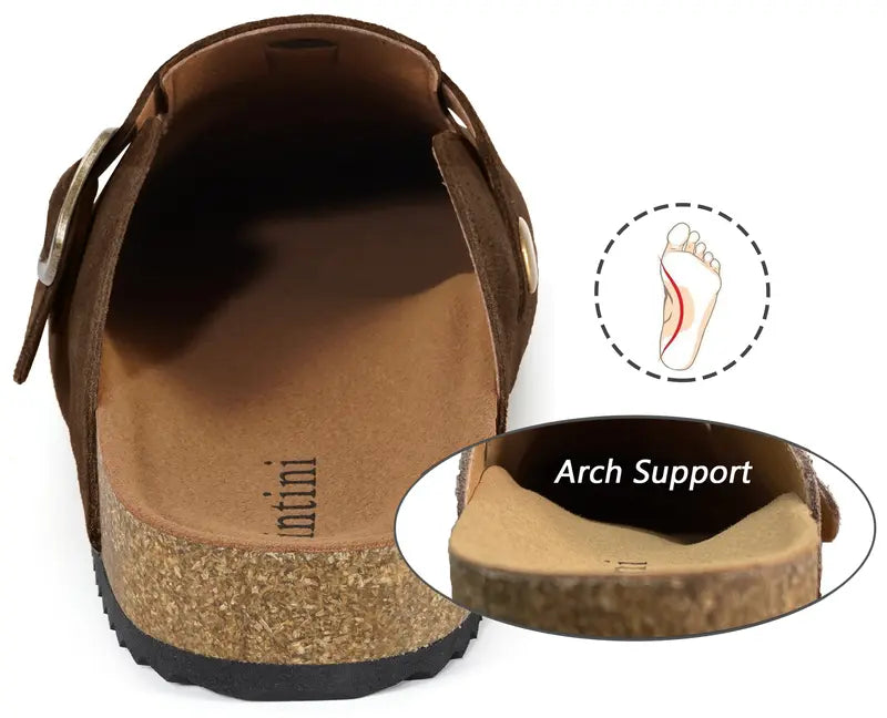 Ultimate Arch Support Suede Clogs for All-Day Comfort