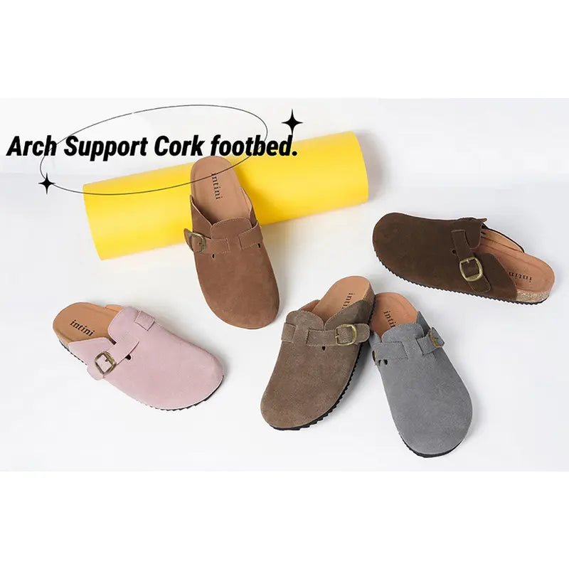 Ultimate Arch Support Suede Clogs for All-Day Comfort
