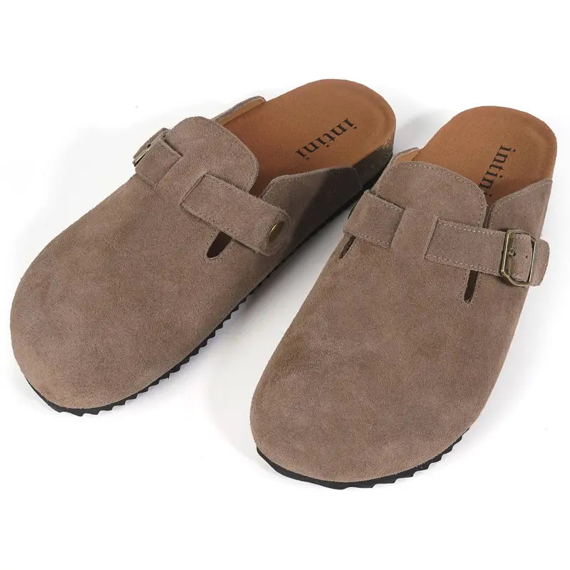 Ultimate Arch Support Suede Clogs for All-Day Comfort