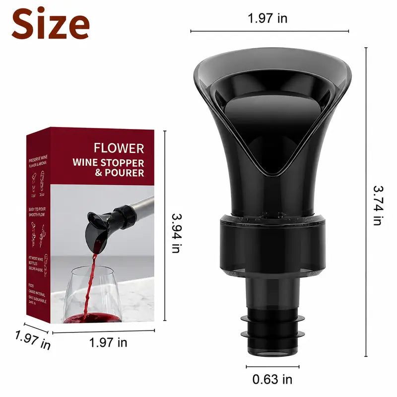 2-in-1 Twist-Lock Wine Aerator & Leak-Proof Stopper Spout | Buy 1 Get 1 Free