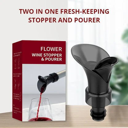 2-in-1 Twist-Lock Wine Aerator & Leak-Proof Stopper Spout | Buy 1 Get 1 Free