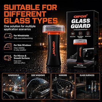 Crystal Clear Driving: Premium Car Glass Oil Film Remover Brush