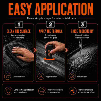 Crystal Clear Driving: Premium Car Glass Oil Film Remover Brush