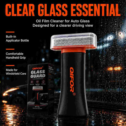 Crystal Clear Driving: Premium Car Glass Oil Film Remover Brush