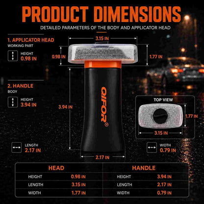 Crystal Clear Driving: Premium Car Glass Oil Film Remover Brush