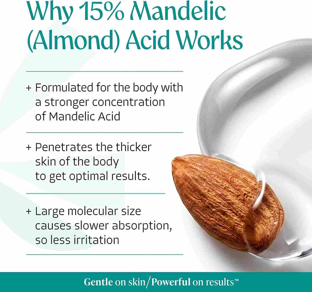 Clear Body Acne & Folliculitis with 15% Mandelic Acid Exfoliating Serum | Buy 1 Get 1 Free