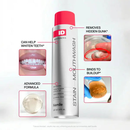 Instant Stain Whitening Mouthwash For Brighter Teeth