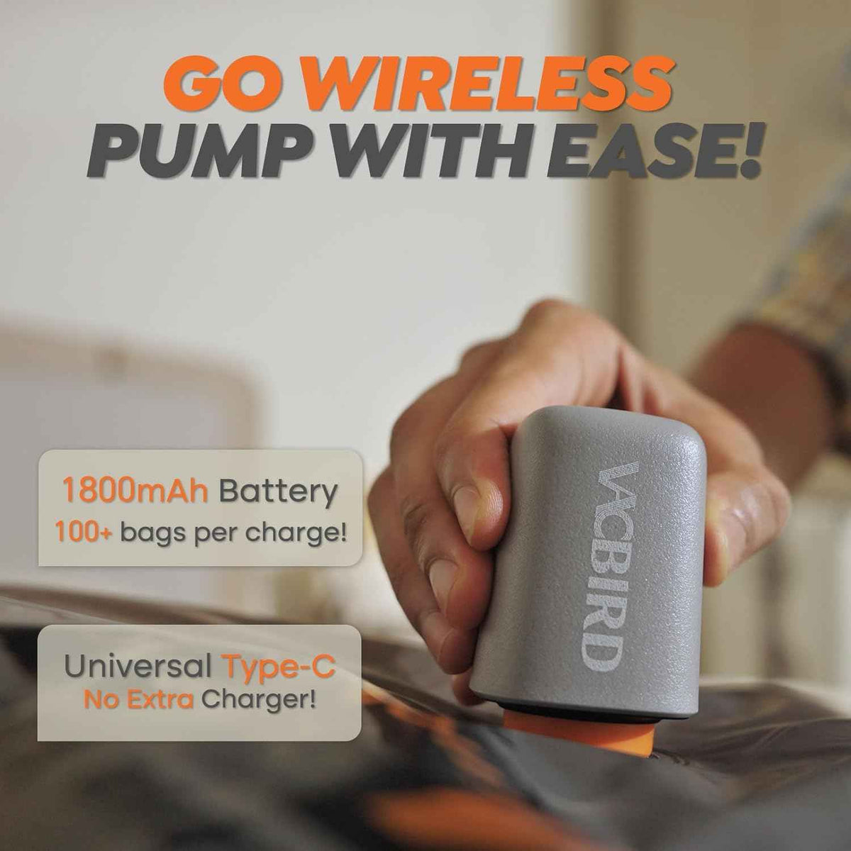 Triple Your Luggage Space Instantly with Electric Wireless Vacuum Compression