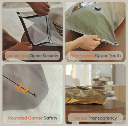 Triple Your Luggage Space Instantly with Electric Wireless Vacuum Compression