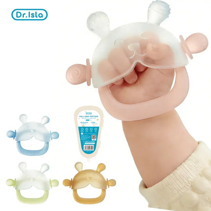 Dr.Isla Bunny Silicone Teether Mitten – Matching Duo – product view