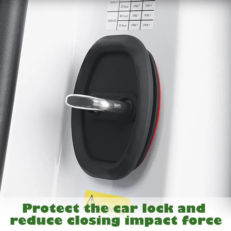 Self-Adhesive Silicone Car Door Latch Covers — 16 Pieces — original product photo 5