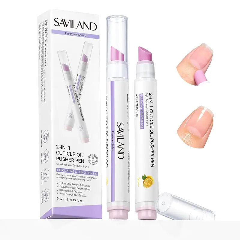 SAVILAND Ceramic Cuticle Oil Pusher Pens – Four-Pack – 2-Pack Cuticle Oil Pusher Pen – Lemon-21_01