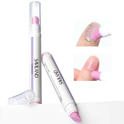 SAVILAND Ceramic Cuticle Oil Pusher Pens – Four-Pack – 2-Pack Cuticle Oil Pusher Pen – Lavender Flavor