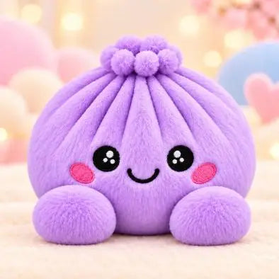 Dumpling Plush with Steamer Basket – 3.9-Inch Duo – product view