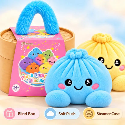 Dumpling Plush with Steamer Basket – 3.9-Inch Duo – product view