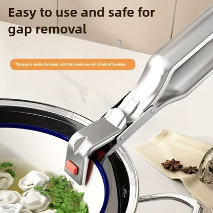 Stainless steel hot dish grabber — product illustration