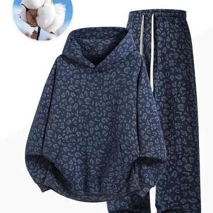 ZUY Leopard Hoodie & Wide-Leg Pants Set – product view