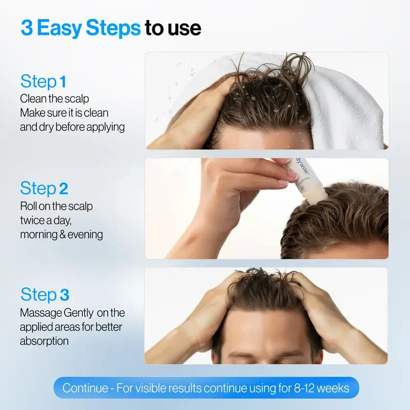 Be Bodywise Advanced Hair Serum Roll-On – Two 25ml Bottles – product view