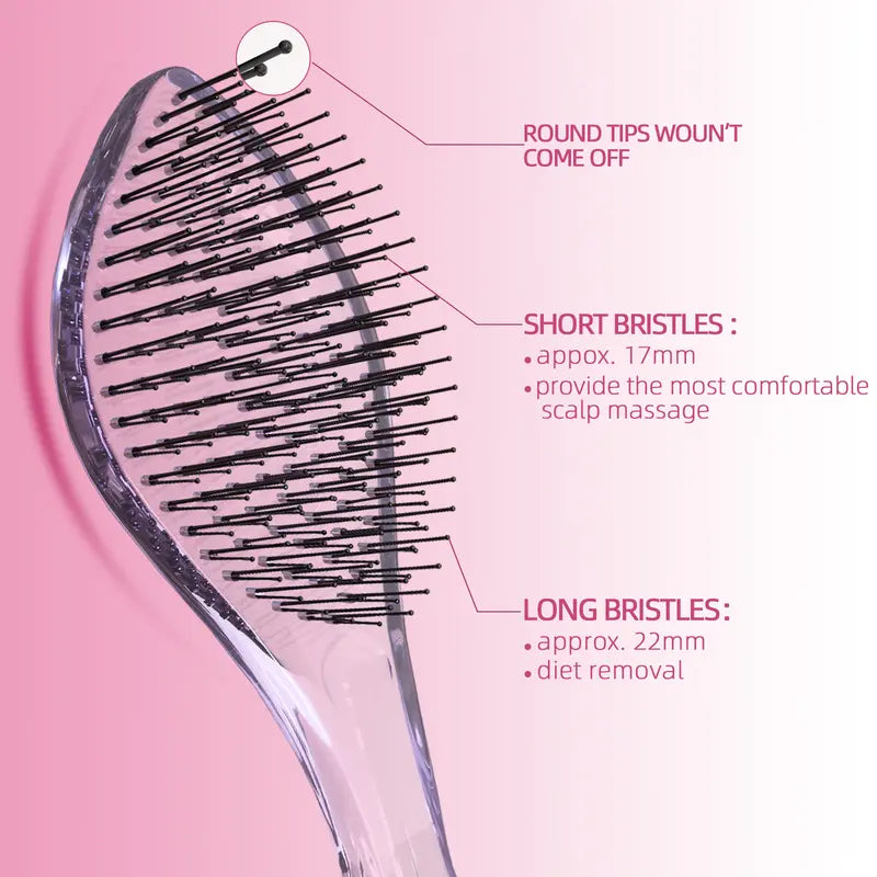 2026 Must-Have HighQuality VMAGICCARE Hairbrush - Hair Tool, Dual-Level Teeth for Effortless Detangling, Long-Lasting Scalp Comb for Wet & Dry Textured/Curly Hair original gallery 4