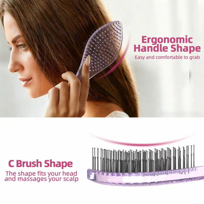 2026 Must-Have HighQuality VMAGICCARE Hairbrush - Hair Tool, Dual-Level Teeth for Effortless Detangling, Long-Lasting Scalp Comb for Wet & Dry Textured/Curly Hair original gallery 7