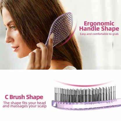 2026 Must-Have HighQuality VMAGICCARE Hairbrush - Hair Tool, Dual-Level Teeth for Effortless Detangling, Long-Lasting Scalp Comb for Wet & Dry Textured/Curly Hair original gallery 7