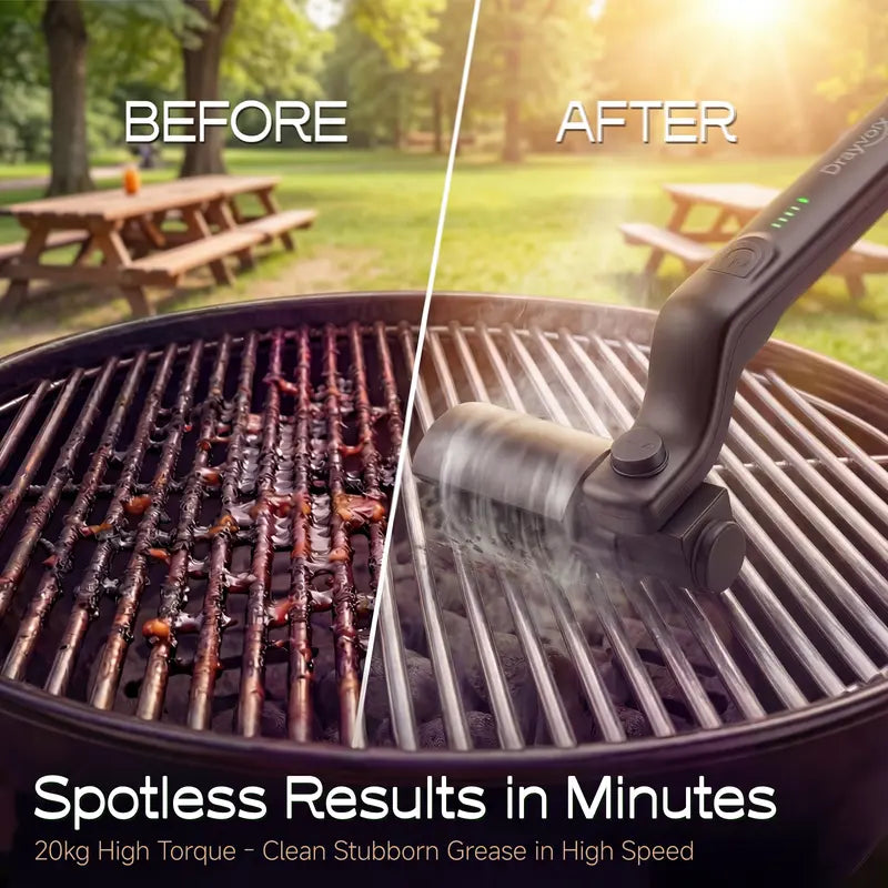 Cordless electric grill cleaning brush original photo 5