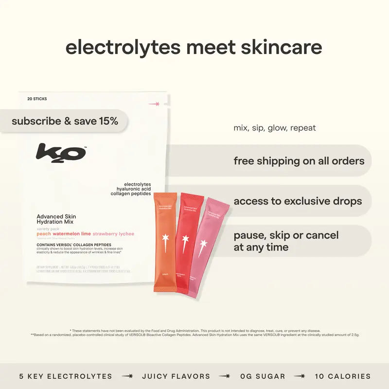 k2o by Kylie Jenner Advanced Skin Hydration Mix with Electrolytes, Hyaluronic Acid & Verisol Collagen Peptides - original image 3
