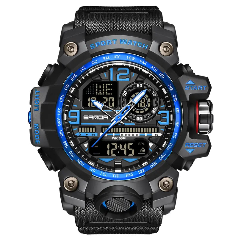 SANDA SD3133 Dual-Display Sports Watch original product photo