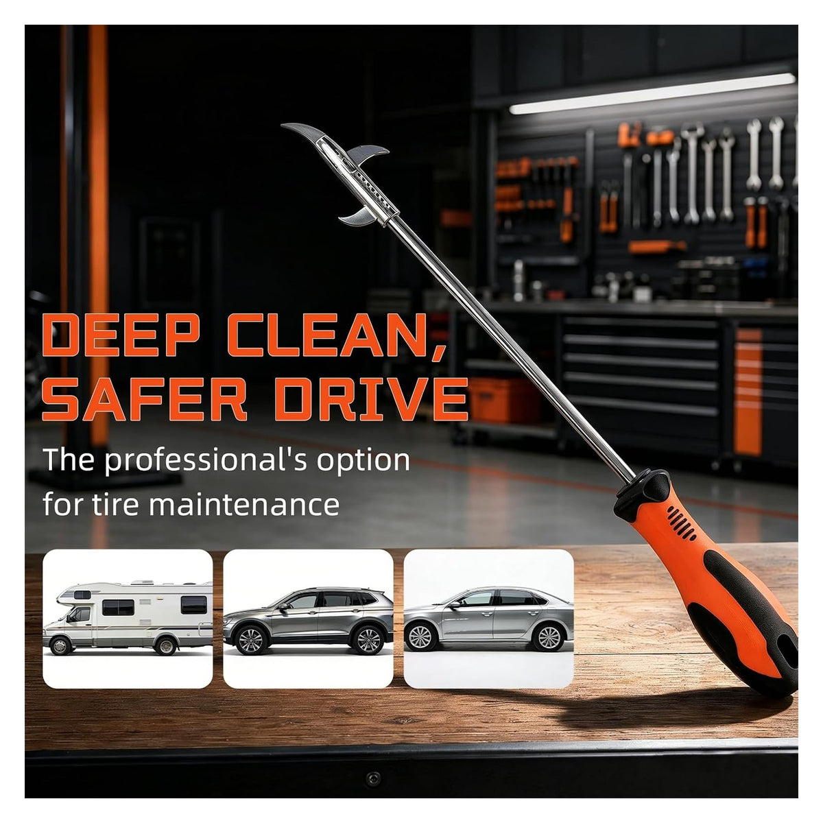 Automotive Tire Stone Cleaning Hook, Multifunctional Car Tyre Stone Remover Wheel Repair Tool, Portable Tire Tread Clean original product photo