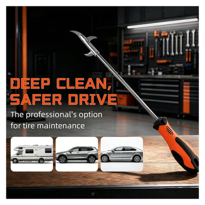 Automotive Tire Stone Cleaning Hook, Multifunctional Car Tyre Stone Remover Wheel Repair Tool, Portable Tire Tread Clean original product photo