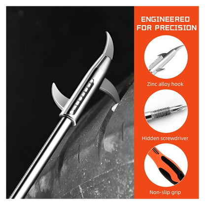 Automotive Tire Stone Cleaning Hook, Multifunctional Car Tyre Stone Remover Wheel Repair Tool, Portable Tire Tread Clean original product photo