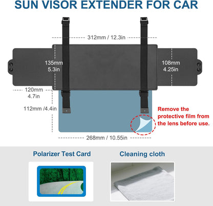Veharvim Polarized Car Sun Visor Extender — original product view 7