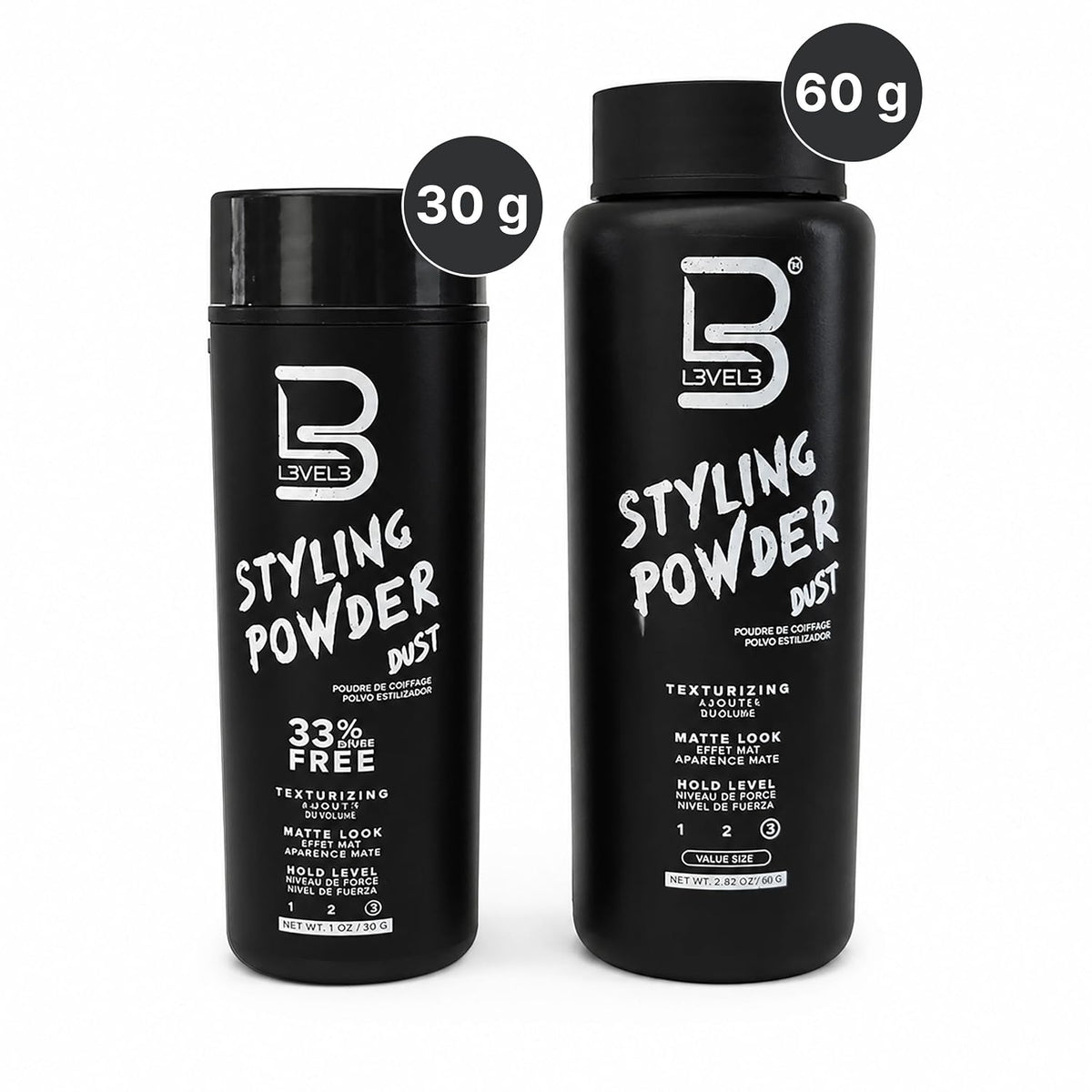 L3VEL3 Styling Powder — 60g Matching Duo — original product view 6