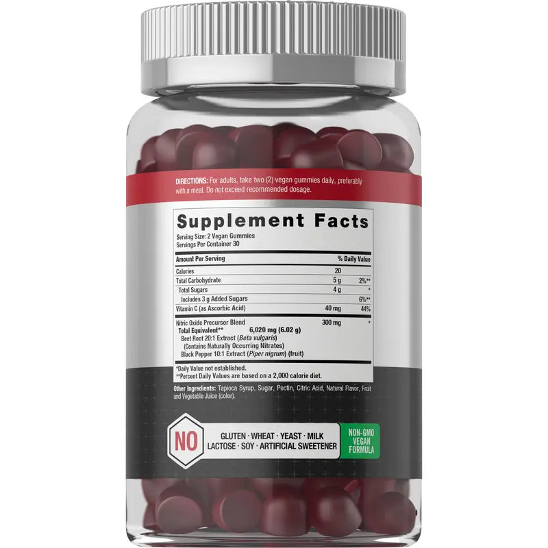 Horbäach Beet Root Gummies – Two 60-Count Bottles – product view
