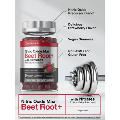 Horbäach Beet Root Gummies – Two 60-Count Bottles – product view