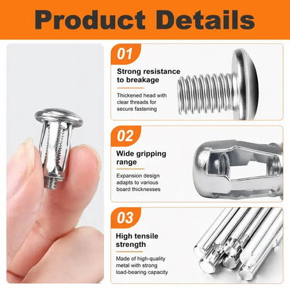 Petal Expansion Rivet Nuts - 30-Piece Assortment — product image 3