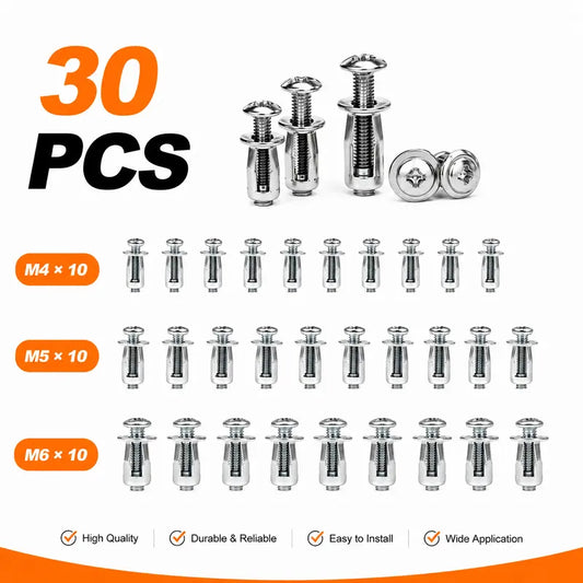 Petal Expansion Rivet Nuts - 30-Piece Assortment — product image 1
