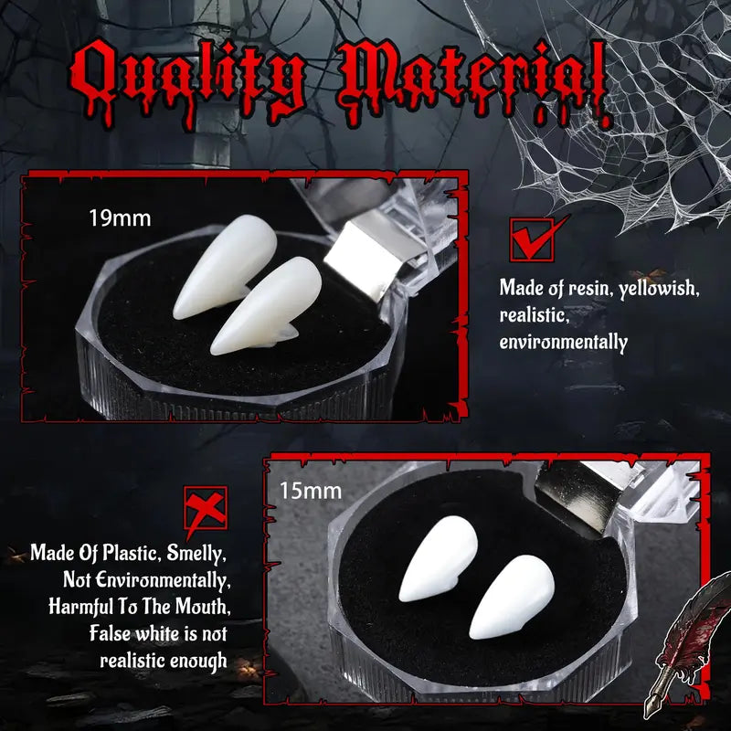 Resin Vampire Fang Kits – Matching Duo – product view
