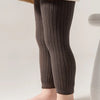 Kids Ribbed Knit Leggings – Two Matching 2-Packs