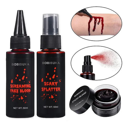 BOBISUKA Halloween Fake Blood Makeup Kit - 3pcs — product image 7