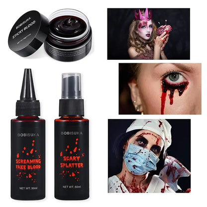 BOBISUKA Halloween Fake Blood Makeup Kit - 3pcs — product image 2