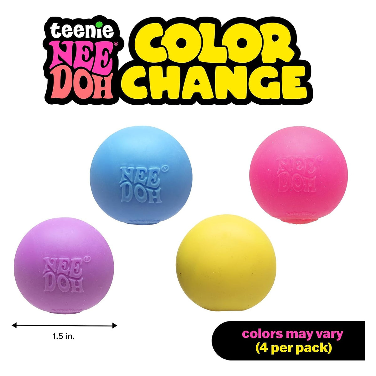 NeeDoh Teenie Color-Change Squeeze Toys – Eight-Pack original product photo