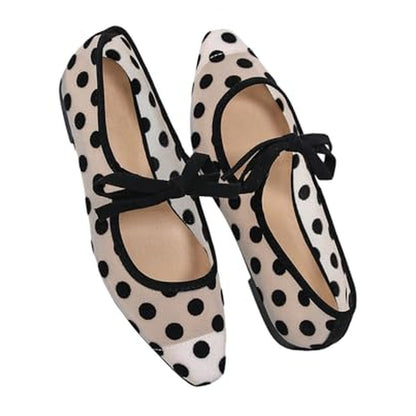 BEAUDRM Women's Ballet Flats - Black