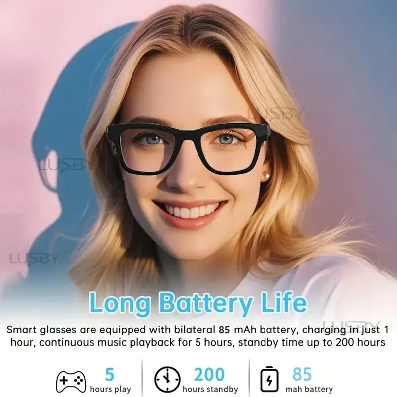 LUSBY Bluetooth Audio Glasses – Without AI – original source product image 5