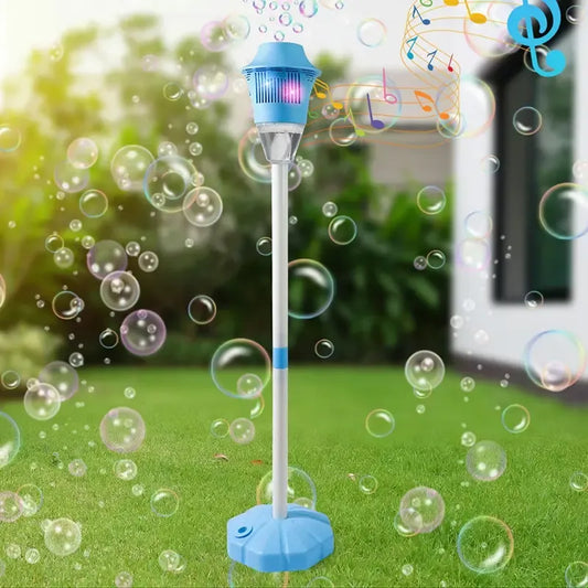 SEESE Standing Bubble Machine with Lights & Music – Blue