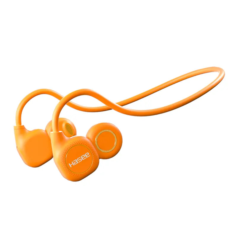 Open-Ear Bluetooth 6.0 Neckband Headphones – Orange