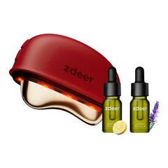 Electric Heated Gua Sha Kit – Red with Two Essential Oils original product photo